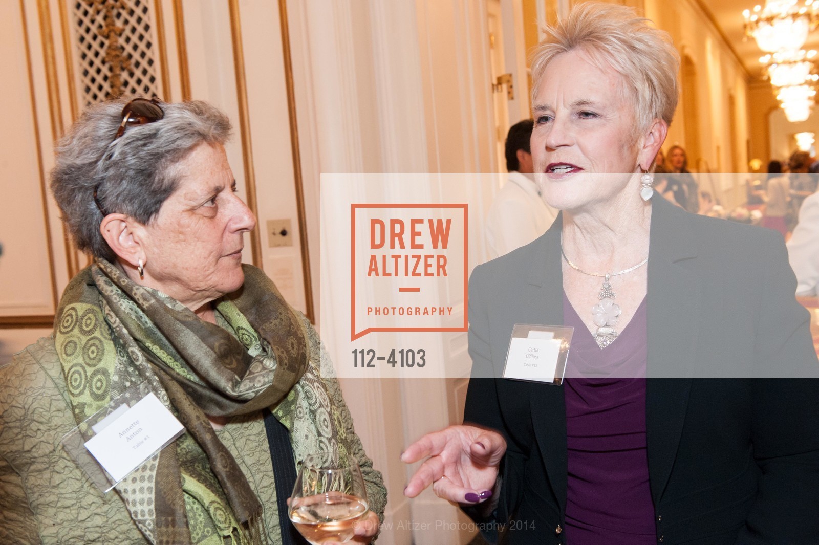 Annette Anton, Caitie O'Shea, USF hosts the Women in Leadership & Philanthropy Luncheon, US, May 2nd, 2014, Photo #112-4103 Annette Anton, Caitie O'Shea, Photo #112-4103