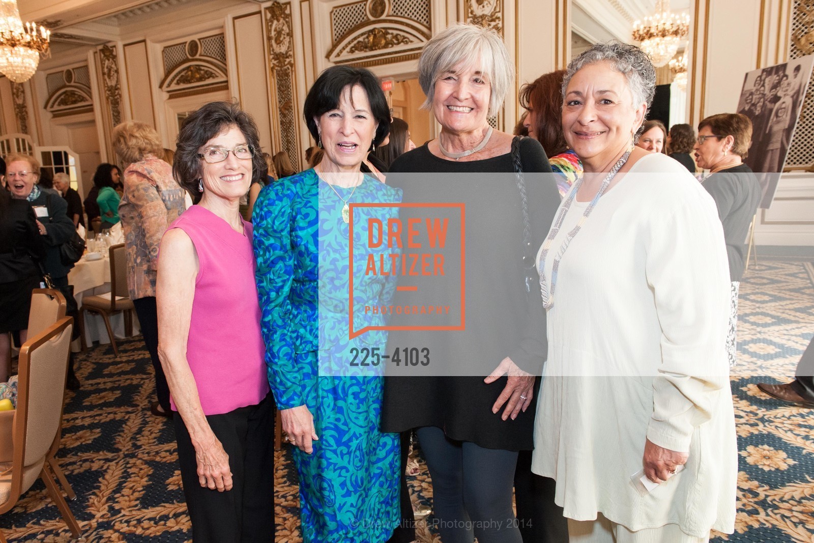 Mary Ann Anderson, JoAnn Cahill, Barbara Westover, Adrienne Riley, USF hosts the Women in Leadership & Philanthropy Luncheon, US, May 2nd, 2014, Photo #225-4103 Mary Ann Anderson, JoAnn Cahill, Barbara Westover, Adrienne Riley, Photo #225-4103