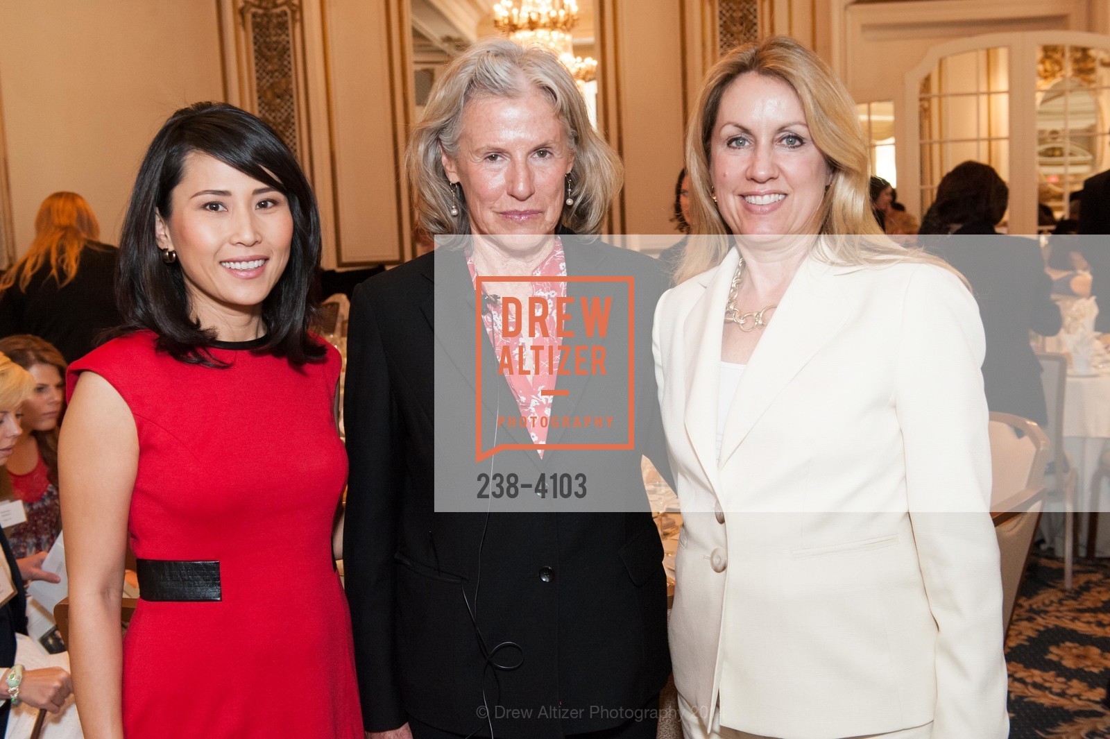 Vicky Nguyen, Kathy Tierney, Jennifer Turpin, USF hosts the Women in Leadership & Philanthropy Luncheon, US, May 2nd, 2014, Photo #238-4103 Vicky Nguyen, Kathy Tierney, Jennifer Turpin, Photo #238-4103