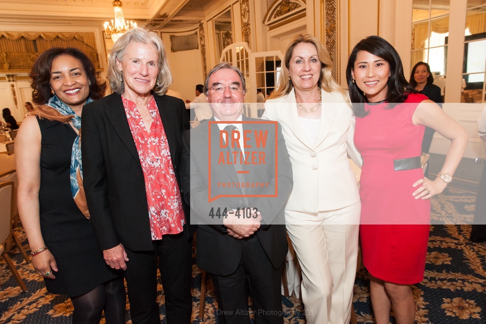 Pamela Balls Organista, Kathy Tierney, Michael Webber, Jennifer Turpin, Vicky Nguyen, USF hosts the Women in Leadership & Philanthropy Luncheon, US, May 2nd, 2014, Photo #444-4103 Pamela Balls Organista, Kathy Tierney, Michael Webber, Jennifer Turpin, Vicky Nguyen, Photo #444-4103