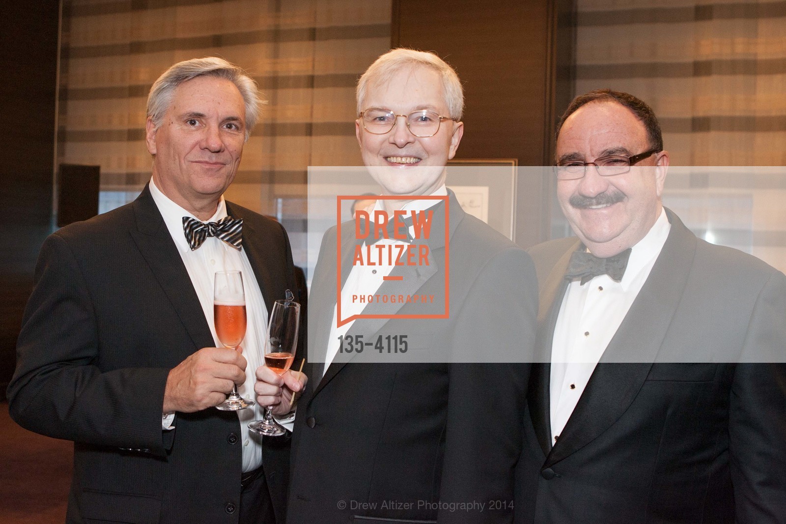 Joshua Poole, Ross Armstrong, Jim Bell, PHILHARMONIA BAROQUE ORCHESTRA 2014 Gala & Auction, US, February 28th, 2014, Photo #135-4115 Joshua Poole, Ross Armstrong, Jim Bell, Photo #135-4115