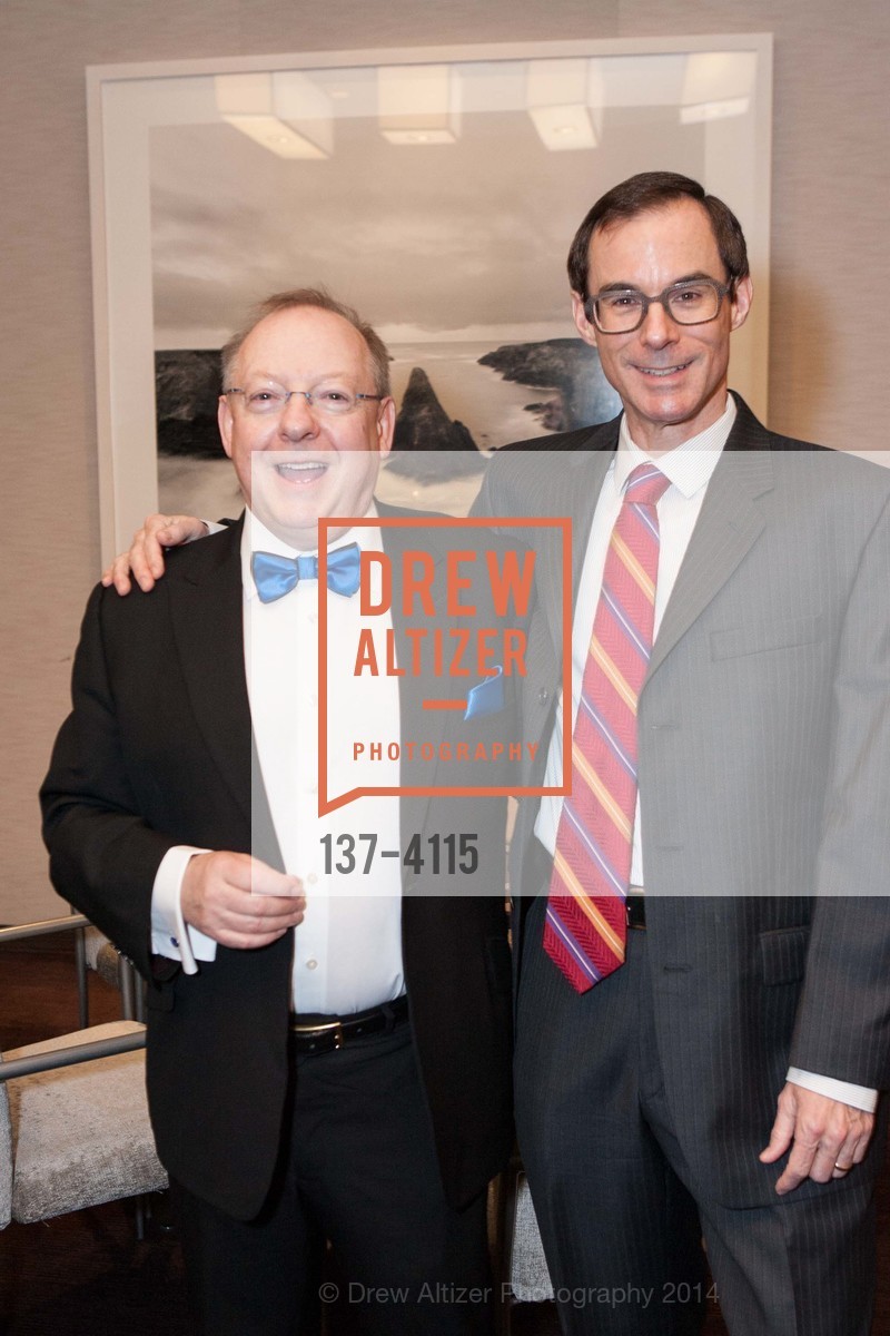 Nicholas McGegan, David Bowes, PHILHARMONIA BAROQUE ORCHESTRA 2014 Gala & Auction, US, February 28th, 2014, Photo #137-4115 Nicholas McGegan, David Bowes, Photo #137-4115