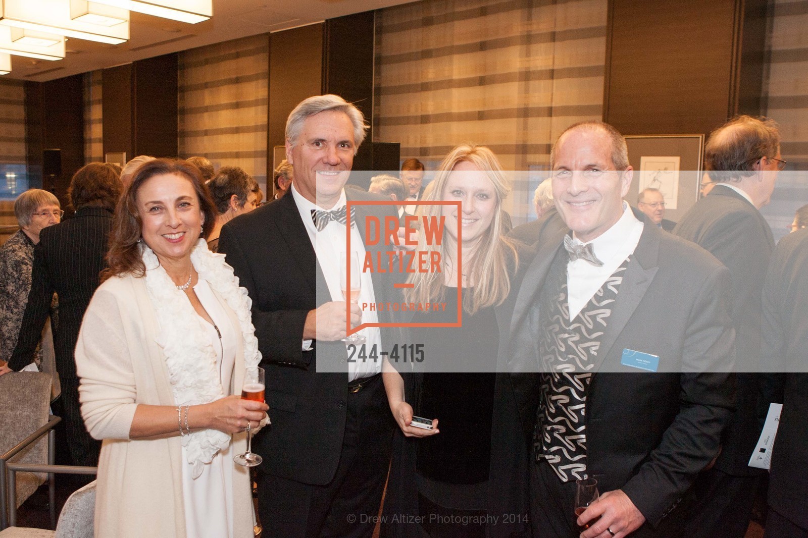 Melanie Pena, Joshua Poole, Courtney Beck, Mark Perry, PHILHARMONIA BAROQUE ORCHESTRA 2014 Gala & Auction, US, February 28th, 2014, Photo #244-4115 Melanie Pena, Joshua Poole, Courtney Beck, Mark Perry, Photo #244-4115