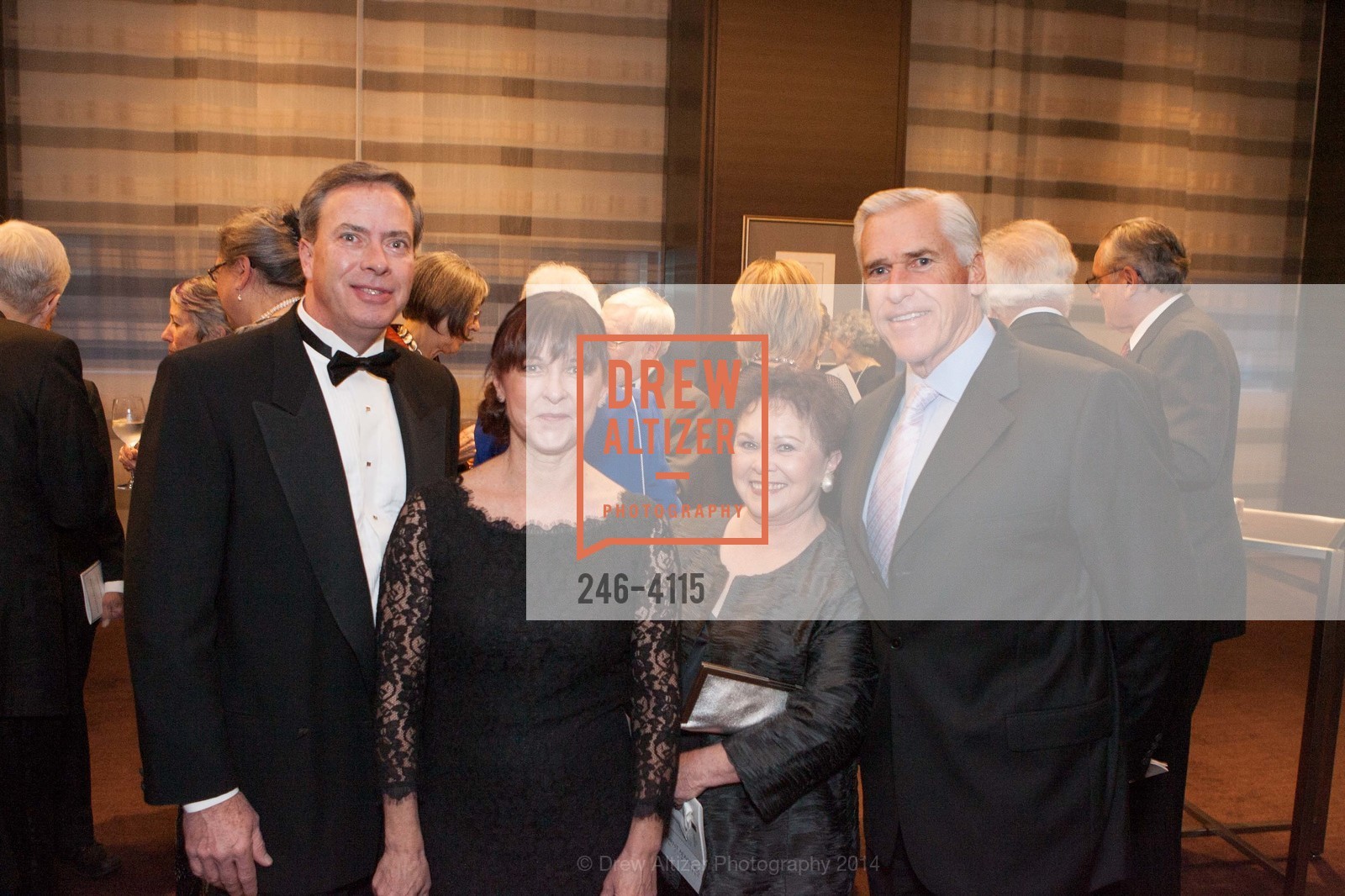 Ed Forhan, Cami Forhan, Donna Williams, Rick Potter, PHILHARMONIA BAROQUE ORCHESTRA 2014 Gala & Auction, US, February 28th, 2014, Photo #246-4115 Ed Forhan, Cami Forhan, Donna Williams, Rick Potter, Photo #246-4115