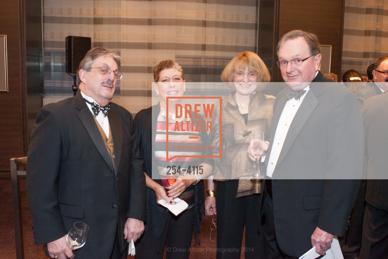 Harry Howe, Michelle Stone, Janet Bensick, Chris Bensick, PHILHARMONIA BAROQUE ORCHESTRA 2014 Gala & Auction, US, February 28th, 2014, Photo #254-4115 Harry Howe, Michelle Stone, Janet Bensick, Chris Bensick, Photo #254-4115