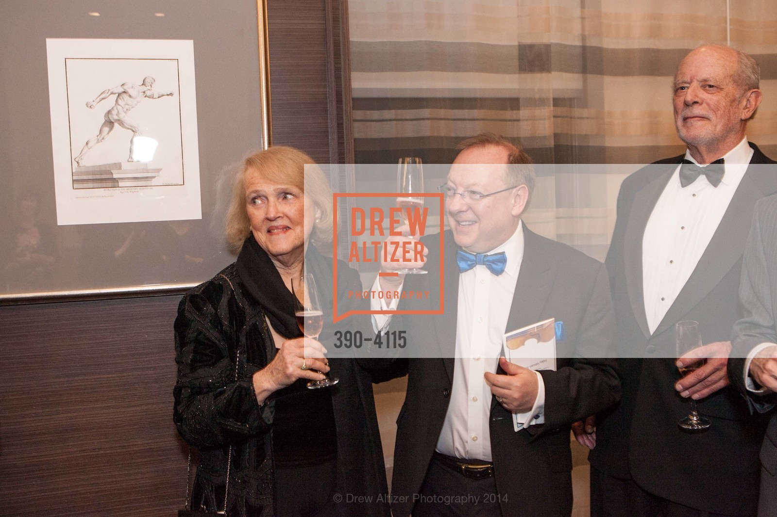 Kay Sprinkel Grace, Nicholas McGegan, Dick Martin, PHILHARMONIA BAROQUE ORCHESTRA 2014 Gala & Auction, US, February 28th, 2014, Photo #390-4115 Kay Sprinkel Grace, Nicholas McGegan, Dick Martin, Photo #390-4115