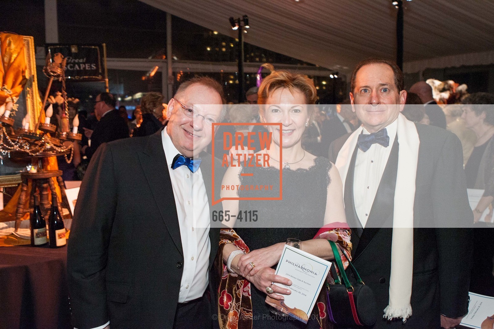Nicholas McGegan, Beatrice Gonory, Paul Gonory, PHILHARMONIA BAROQUE ORCHESTRA 2014 Gala & Auction, US, February 28th, 2014, Photo #665-4115 Nicholas McGegan, Beatrice Gonory, Paul Gonory, Photo #665-4115