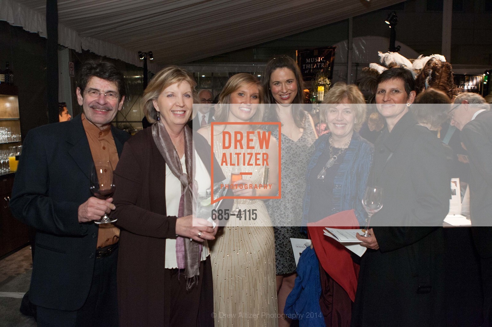 Henry Tenenbaum, Melanie Donahoe, Wynn Tanner, Marissa Kraines, Diane Posneck, Carol Tanner, PHILHARMONIA BAROQUE ORCHESTRA 2014 Gala & Auction, US, February 28th, 2014, Photo #685-4115 Henry Tenenbaum, Melanie Donahoe, Wynn Tanner, Marissa Kraines, Diane Posneck, Carol Tanner, Photo #685-4115