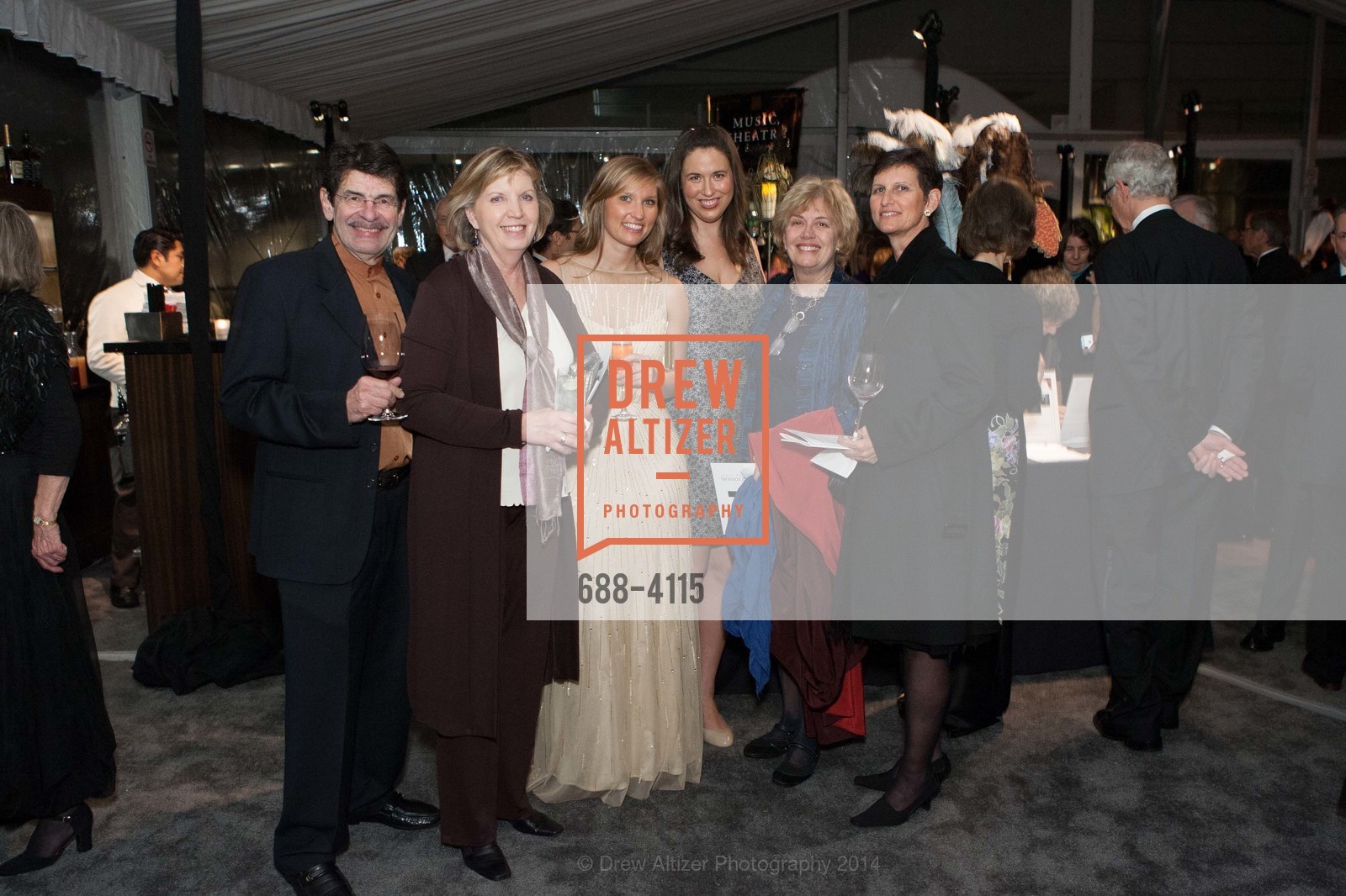 Henry Tenenbaum, Melanie Donahoe, Wynn Tanner, Marissa Kraines, Diane Posneck, Carol Tanner, PHILHARMONIA BAROQUE ORCHESTRA 2014 Gala & Auction, US, February 28th, 2014, Photo #688-4115 Henry Tenenbaum, Melanie Donahoe, Wynn Tanner, Marissa Kraines, Diane Posneck, Carol Tanner, Photo #688-4115