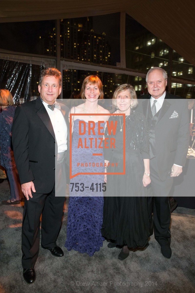 Fred Matteson, Anne Barr, Candy Lutz, Merritt Lutz, PHILHARMONIA BAROQUE ORCHESTRA 2014 Gala & Auction, US, February 28th, 2014, Photo #753-4115 Fred Matteson, Anne Barr, Candy Lutz, Merritt Lutz, Photo #753-4115