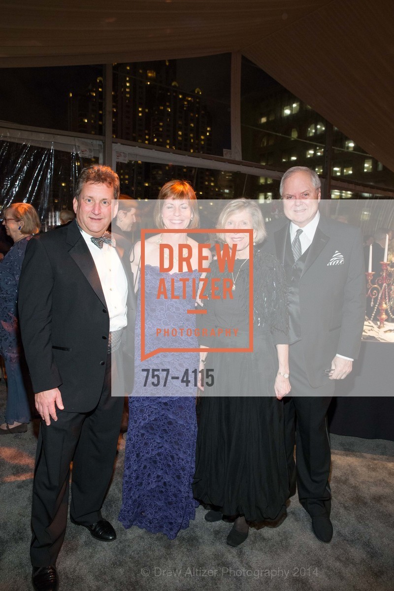 Fred Matteson, Anne Barr, Candy Lutz, Merritt Lutz, PHILHARMONIA BAROQUE ORCHESTRA 2014 Gala & Auction, US, February 28th, 2014, Photo #757-4115 Fred Matteson, Anne Barr, Candy Lutz, Merritt Lutz, Photo #757-4115