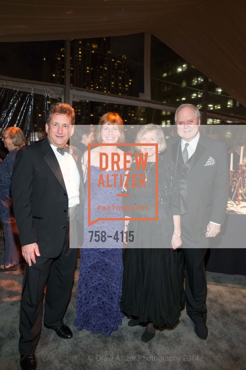 Fred Matteson, Anne Barr, Candy Lutz, Merritt Lutz, PHILHARMONIA BAROQUE ORCHESTRA 2014 Gala & Auction, US, February 28th, 2014, Photo #758-4115 Fred Matteson, Anne Barr, Candy Lutz, Merritt Lutz, Photo #758-4115