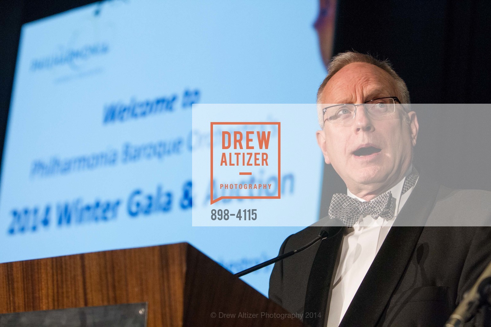 Bruce Lamott, PHILHARMONIA BAROQUE ORCHESTRA 2014 Gala & Auction, US, February 28th, 2014, Photo #898-4115 Bruce Lamott, Photo #898-4115