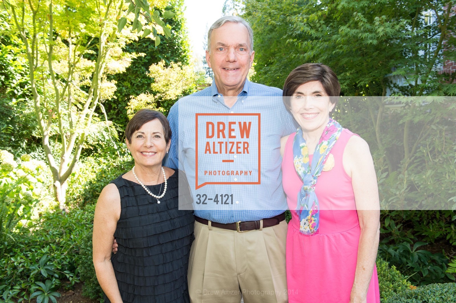 Sharon Schenone, John Stephenson, Judy Stephenson, CASA of San Mateo County's AUXILIARY Annual Garden Party, US, August 24th, 2014, Photo #32-4121 Sharon Schenone, John Stephenson, Judy Stephenson, Photo #32-4121