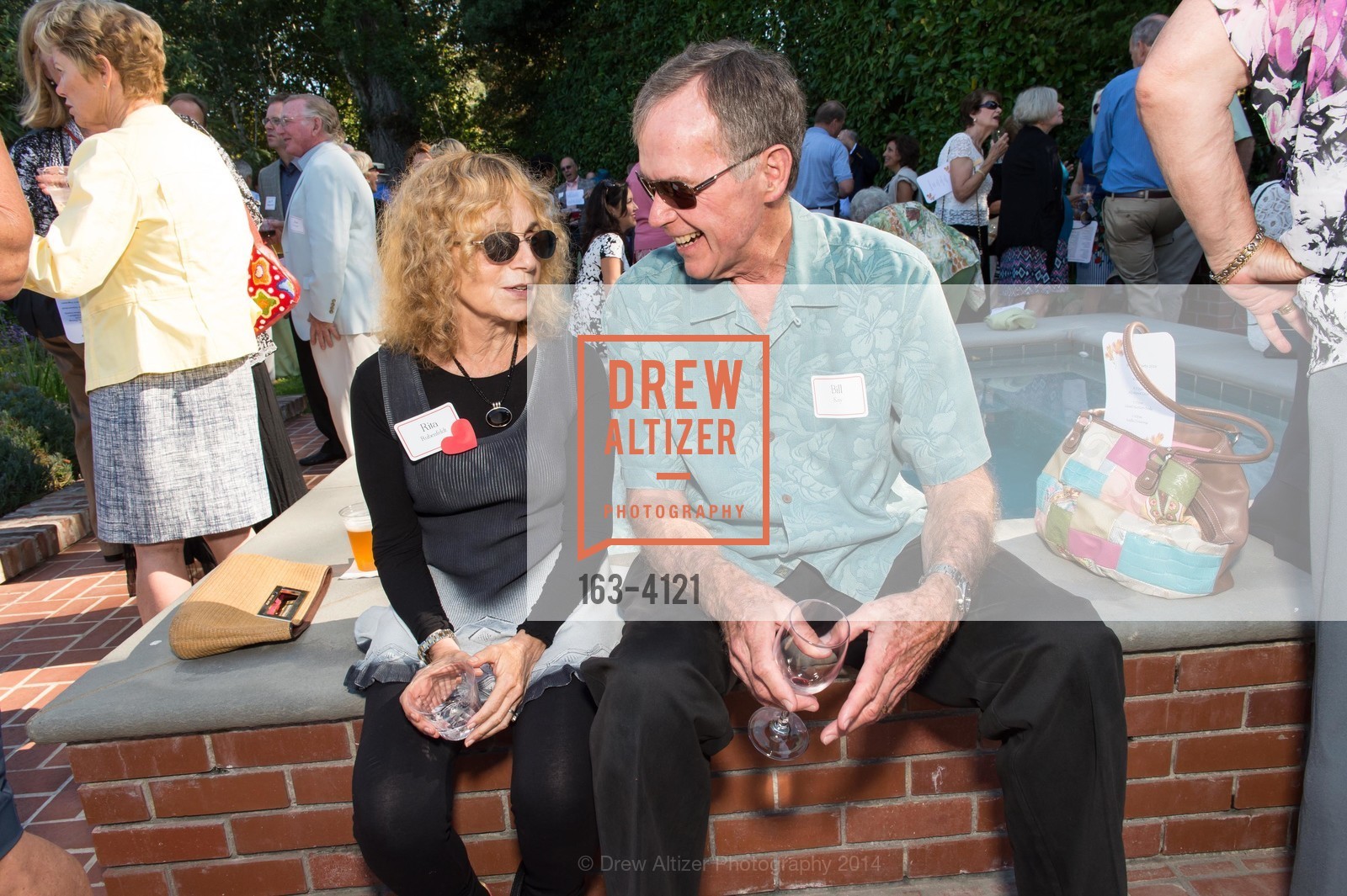 Rita Rubenfeldt, Bill Kay, CASA of San Mateo County's AUXILIARY Annual Garden Party, US, August 24th, 2014, Photo #163-4121 Rita Rubenfeldt, Bill Kay, Photo #163-4121