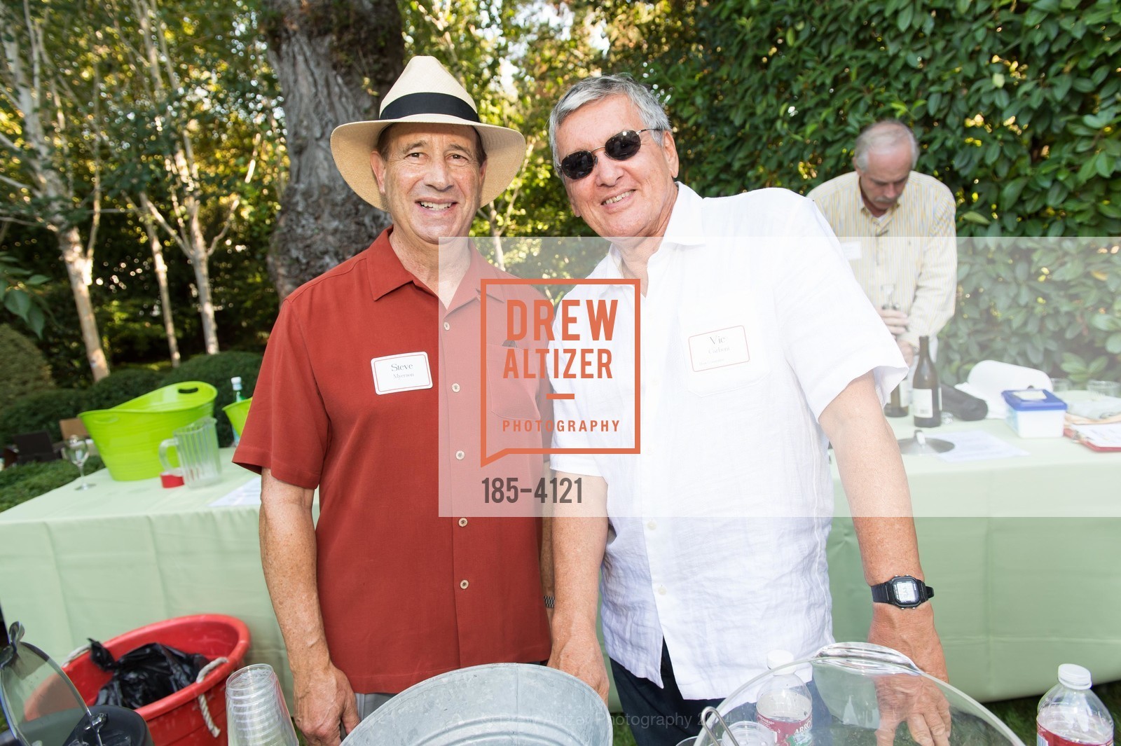 Steve Myerson, Vic Carboni, CASA of San Mateo County's AUXILIARY Annual Garden Party, US, August 24th, 2014, Photo #185-4121 Steve Myerson, Vic Carboni, Photo #185-4121