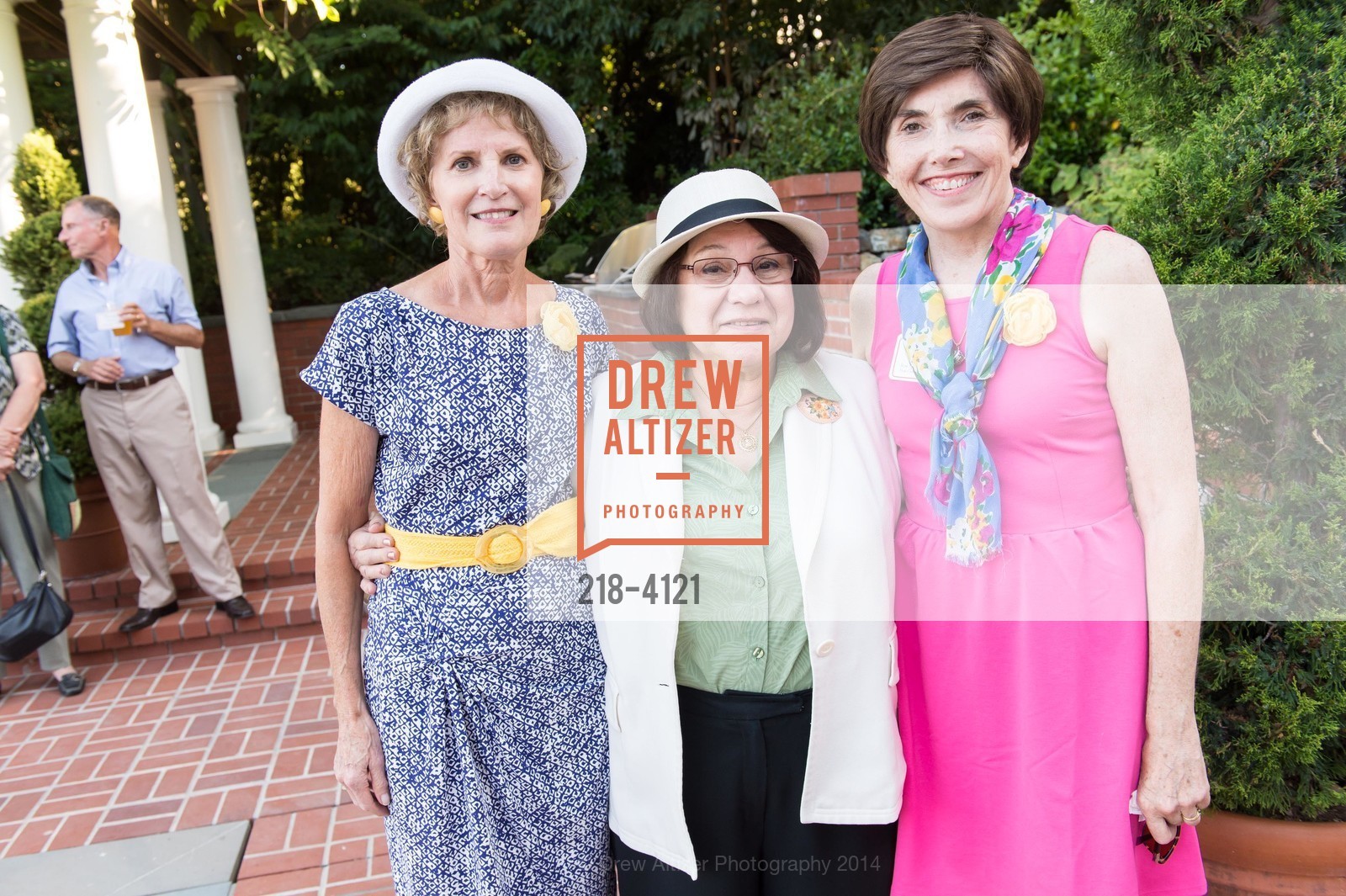 Carol Harband, Diana Kayiatos, Judy Stephenson, CASA of San Mateo County's AUXILIARY Annual Garden Party, US, August 24th, 2014, Photo #218-4121 Carol Harband, Diana Kayiatos, Judy Stephenson, Photo #218-4121
