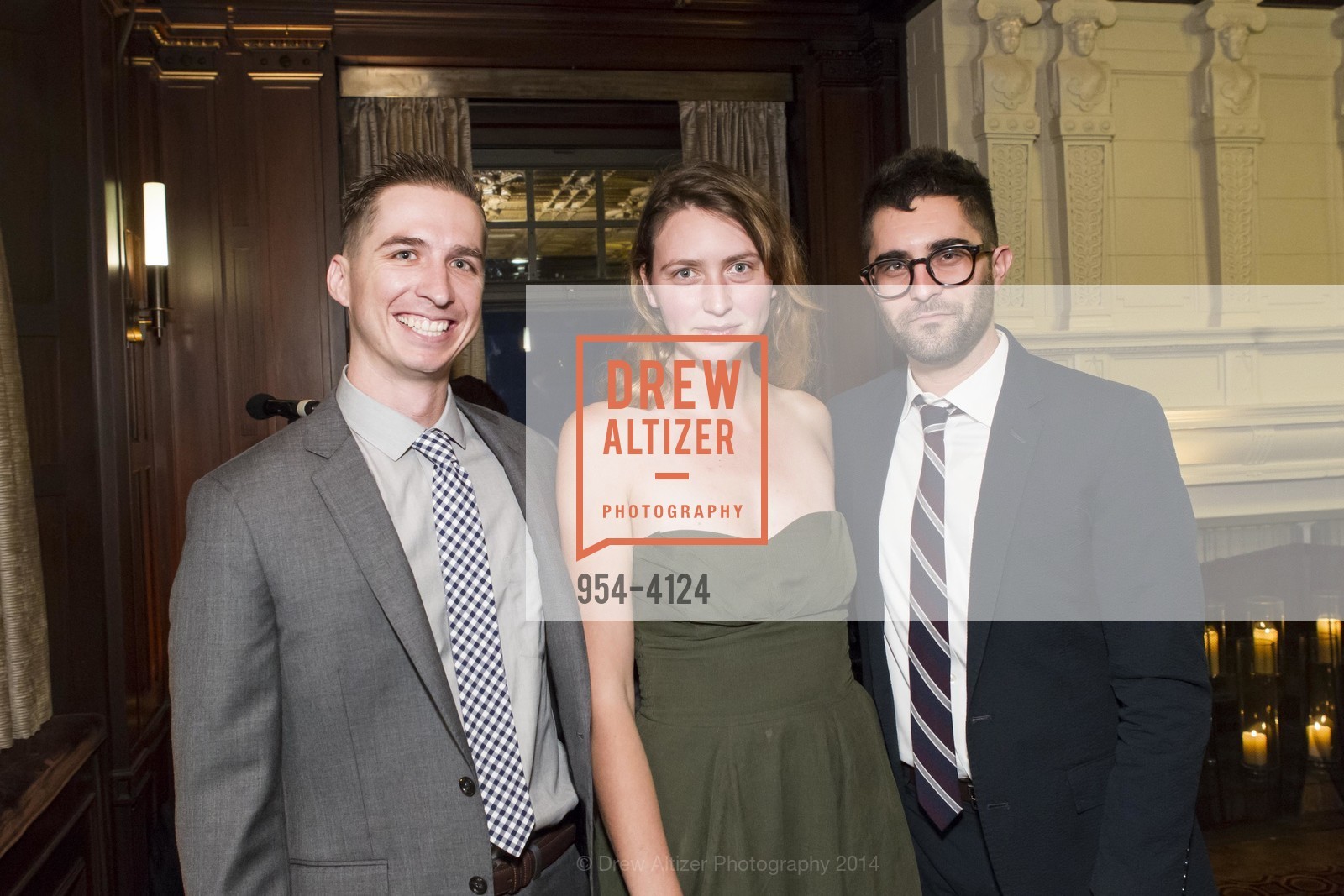 Nick Lattner, Amanda Kramps, Kevin Pricco, 2014 Bay Area Treasure Award Honoring Jonathan Ive, US, October 31st, 2014, Photo #954-4124 Nick Lattner, Amanda Kramps, Kevin Pricco, Photo #954-4124