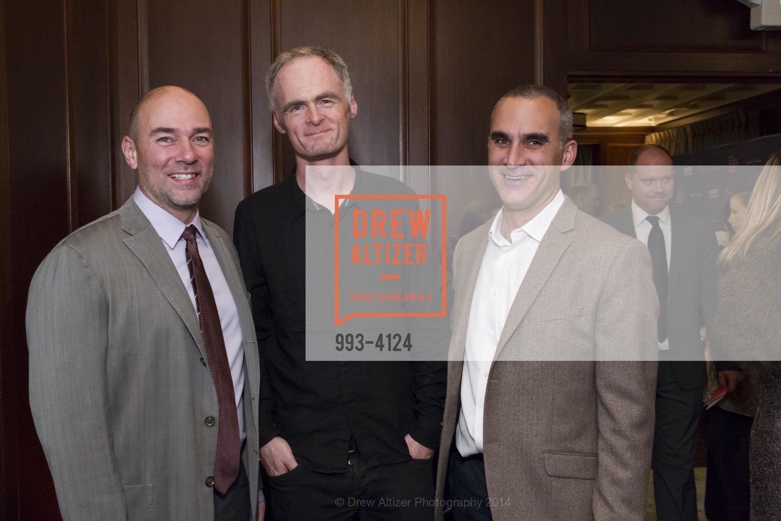 Jurt Dammermann, Marcus Gosling, Andre Yousefi, 2014 Bay Area Treasure Award Honoring Jonathan Ive, US, October 31st, 2014, Photo #993-4124 Jurt Dammermann, Marcus Gosling, Andre Yousefi, Photo #993-4124