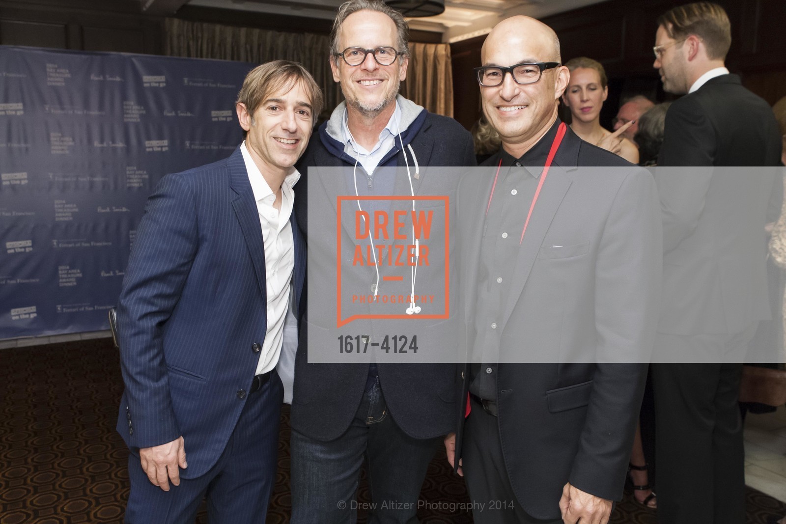 Mark Pincus, Tony Conrad, Eric McDougall, 2014 Bay Area Treasure Award Honoring Jonathan Ive, US, October 31st, 2014, Photo #1617-4124 Mark Pincus, Tony Conrad, Eric McDougall, Photo #1617-4124