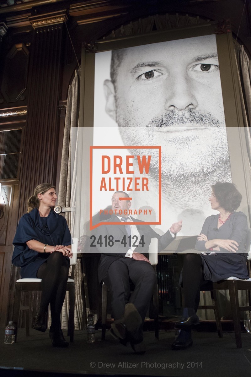 Jennifer Dunlop Fletcher, Jony Ive, Frances Anderton, 2014 Bay Area Treasure Award Honoring Jonathan Ive, US, October 31st, 2014, Photo #2418-4124 Jennifer Dunlop Fletcher, Jony Ive, Frances Anderton, Photo #2418-4124