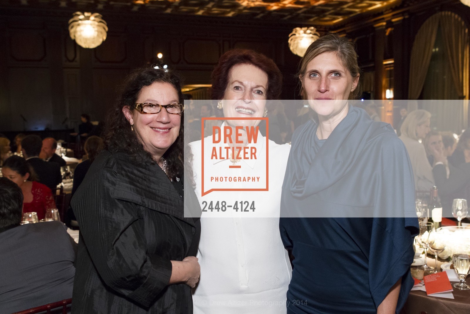 Ruth Berson, Helen Hilton Raiser, Jennifer Dunlop Fletcher, 2014 Bay Area Treasure Award Honoring Jonathan Ive, US, October 31st, 2014, Photo #2448-4124 Ruth Berson, Helen Hilton Raiser, Jennifer Dunlop Fletcher, Photo #2448-4124