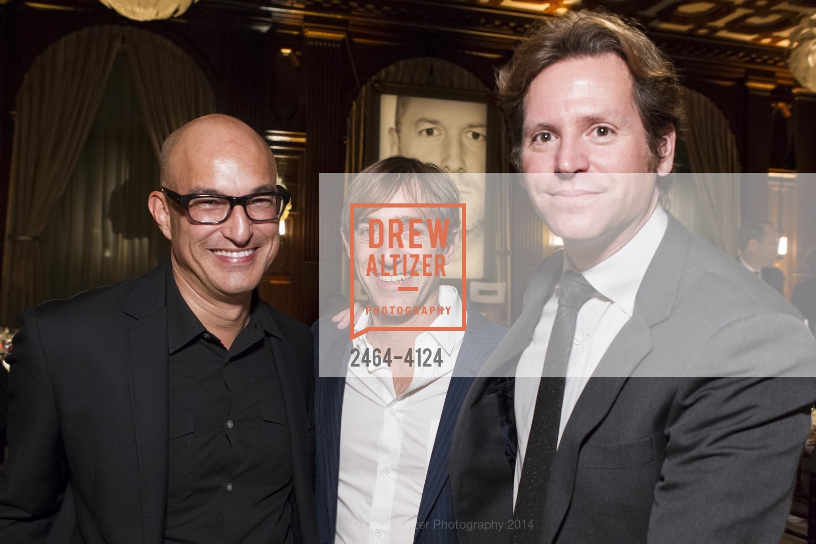 Eric McDougall, Mark Pincus, Trevor Traina, 2014 Bay Area Treasure Award Honoring Jonathan Ive, US, October 31st, 2014, Photo #2464-4124 Eric McDougall, Mark Pincus, Trevor Traina, Photo #2464-4124