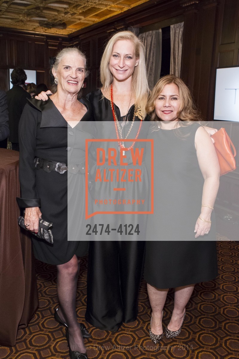Candy Caldwell, Joni Binder Shwarts, Micaela van Zwoll, 2014 Bay Area Treasure Award Honoring Jonathan Ive, US, October 31st, 2014, Photo #2474-4124 Candy Caldwell, Joni Binder Shwarts, Micaela van Zwoll, Photo #2474-4124