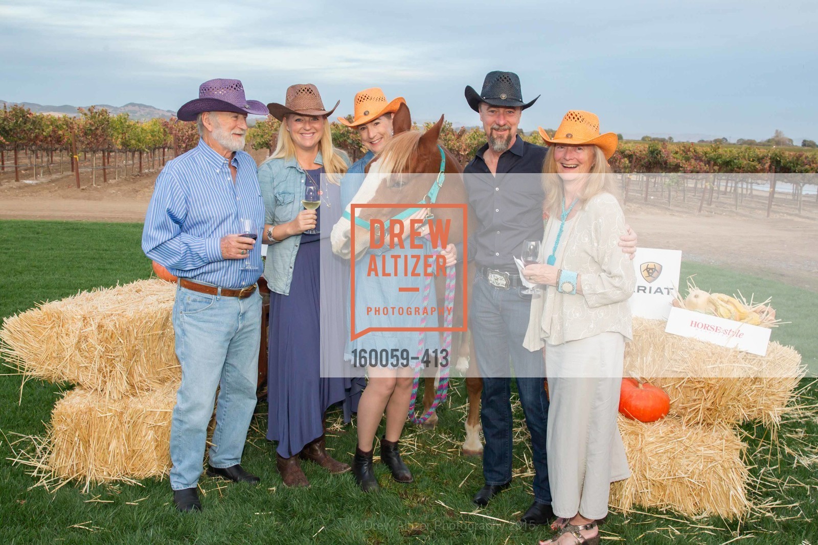 Bill Sell-Lee, Sarah Appel, Terri Roberson, Chip Roberson, Sandy Sell-Lee, A Harvest Barn Dance at Cornerstone Presented By Giant Steps Therapeutic Equestrian Center, Cornerstone Sonoma. 23570 Arnold Dr, October 24th, 2015,Drew Altizer, Drew Altizer Photography, full-service agency, private events, San Francisco photographer, photographer california