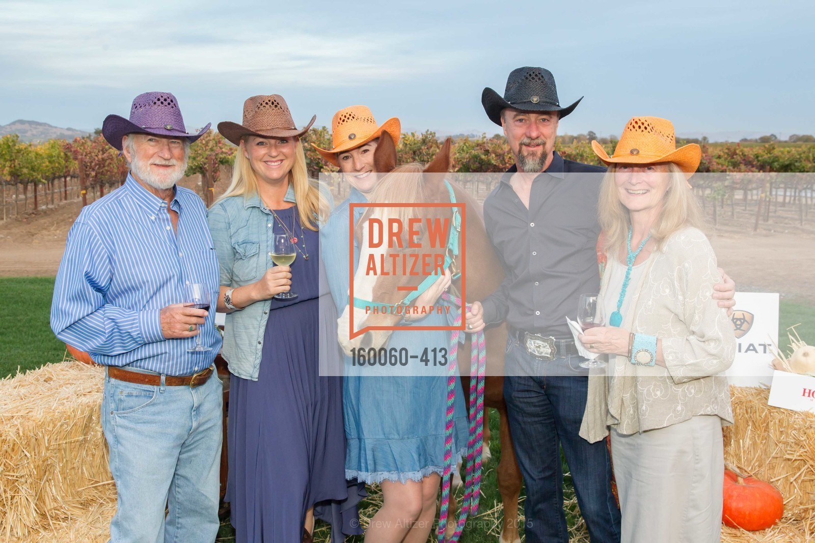 Bill Sell-Lee, Sarah Appel, Terri Roberson, Chip Roberson, Sandy Sell-Lee, A Harvest Barn Dance at Cornerstone Presented By Giant Steps Therapeutic Equestrian Center, Cornerstone Sonoma. 23570 Arnold Dr, October 24th, 2015,Drew Altizer, Drew Altizer Photography, full-service agency, private events, San Francisco photographer, photographer california