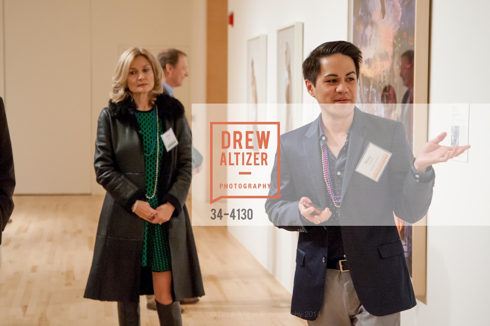 Eileen Silver, Rory Padaken, SAN JOSE MUSEUM OF ART'S Spring IPO Art Opening, US, March 4th, 2014, Photo #34-4130 Eileen Silver, Rory Padaken, Photo #34-4130