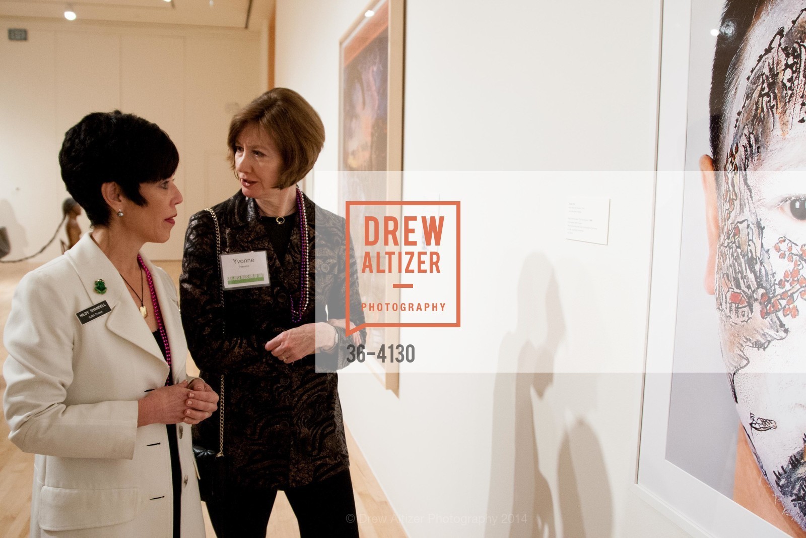 Hildy Shandell, Yvonne Nevens, SAN JOSE MUSEUM OF ART'S Spring IPO Art Opening, US, March 4th, 2014, Photo #36-4130 Hildy Shandell, Yvonne Nevens, Photo #36-4130