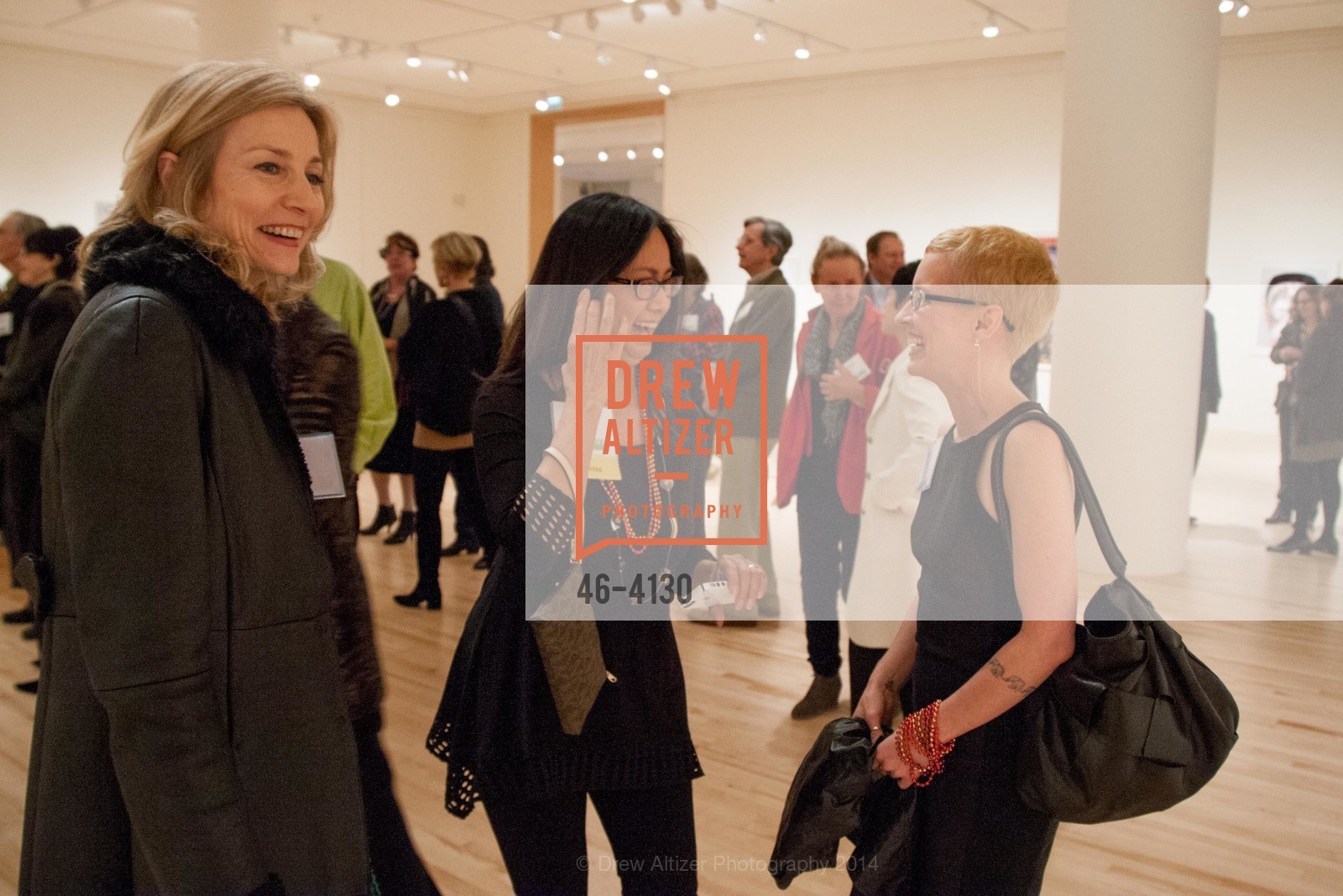 Eileen Silver, Evelyn Neely, Kara Maria, SAN JOSE MUSEUM OF ART'S Spring IPO Art Opening, US, March 4th, 2014, Photo #46-4130 Eileen Silver, Evelyn Neely, Kara Maria, Photo #46-4130