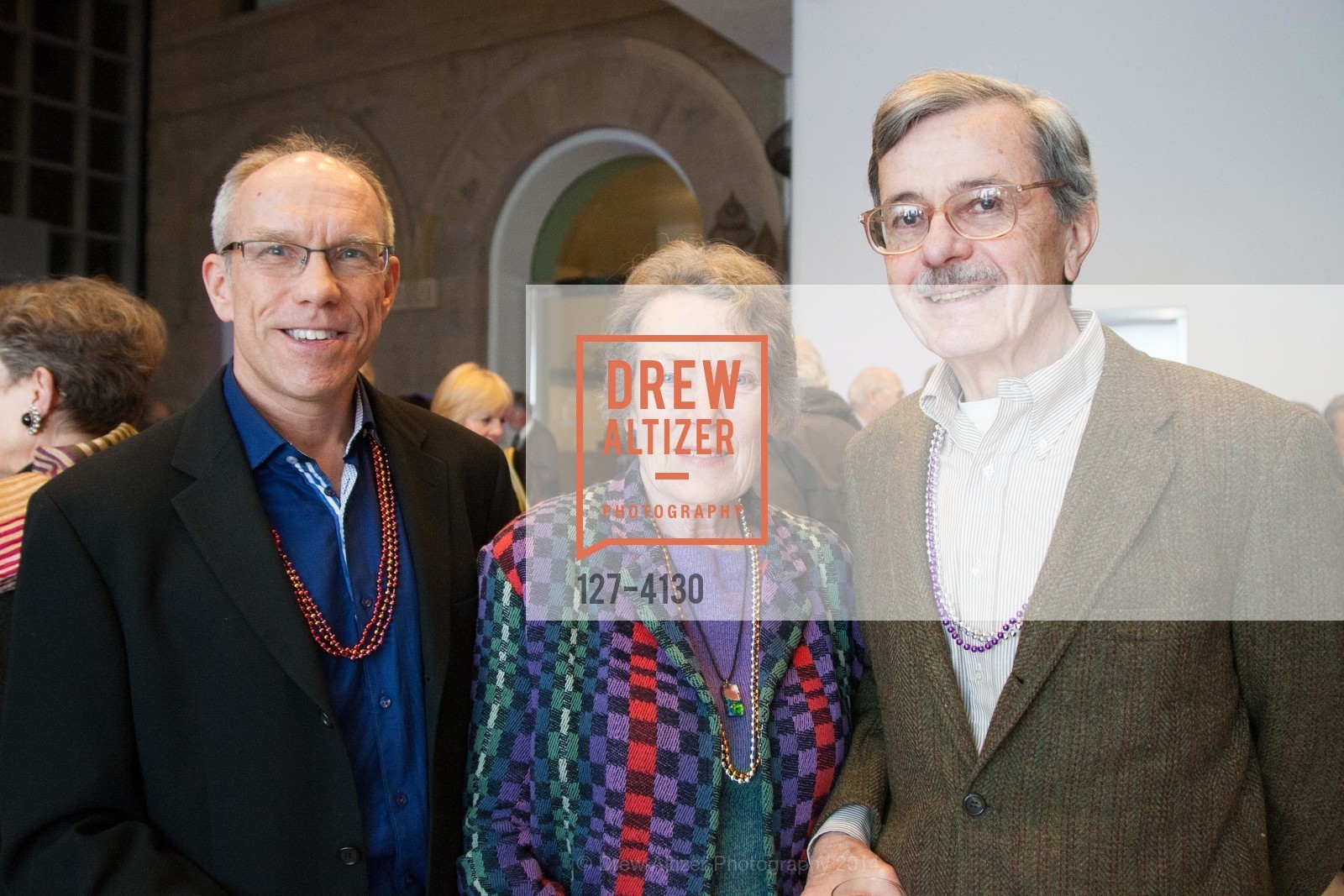 Rick Neely, Doris Burgess, Alan Burgess, SAN JOSE MUSEUM OF ART'S Spring IPO Art Opening, US, March 4th, 2014, Photo #127-4130 Rick Neely, Doris Burgess, Alan Burgess, Photo #127-4130