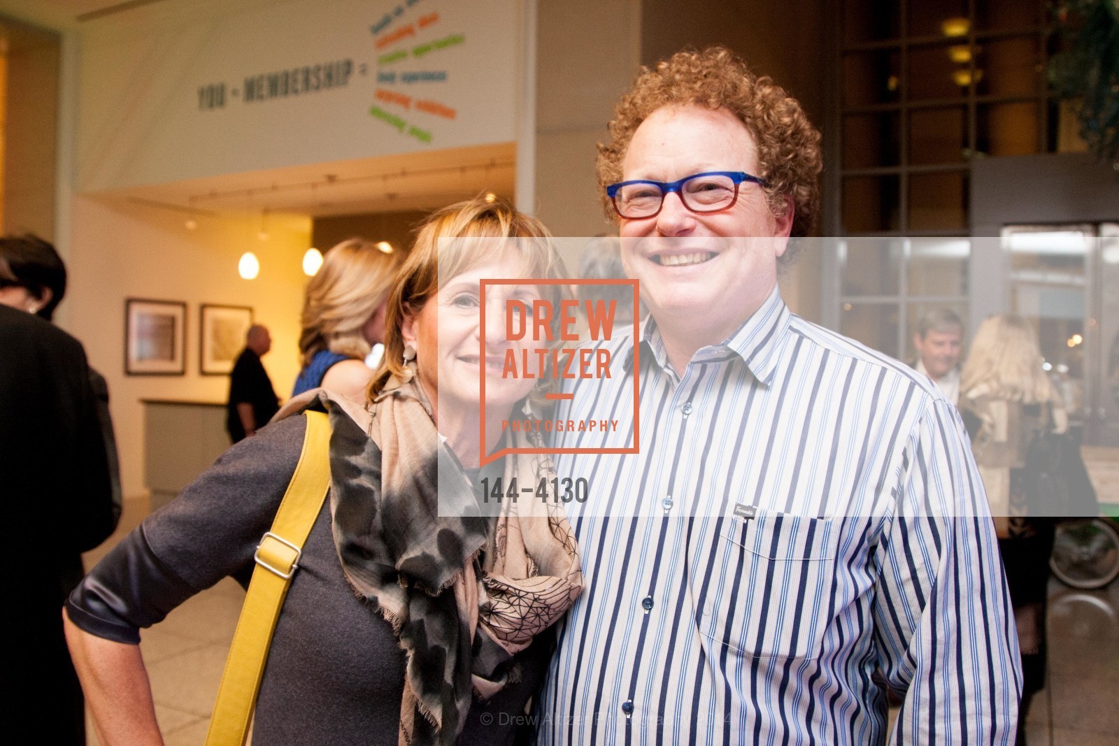 Elaine Cardinale, Ed Frank, SAN JOSE MUSEUM OF ART'S Spring IPO Art Opening, US, March 4th, 2014, Photo #144-4130 Elaine Cardinale, Ed Frank, Photo #144-4130