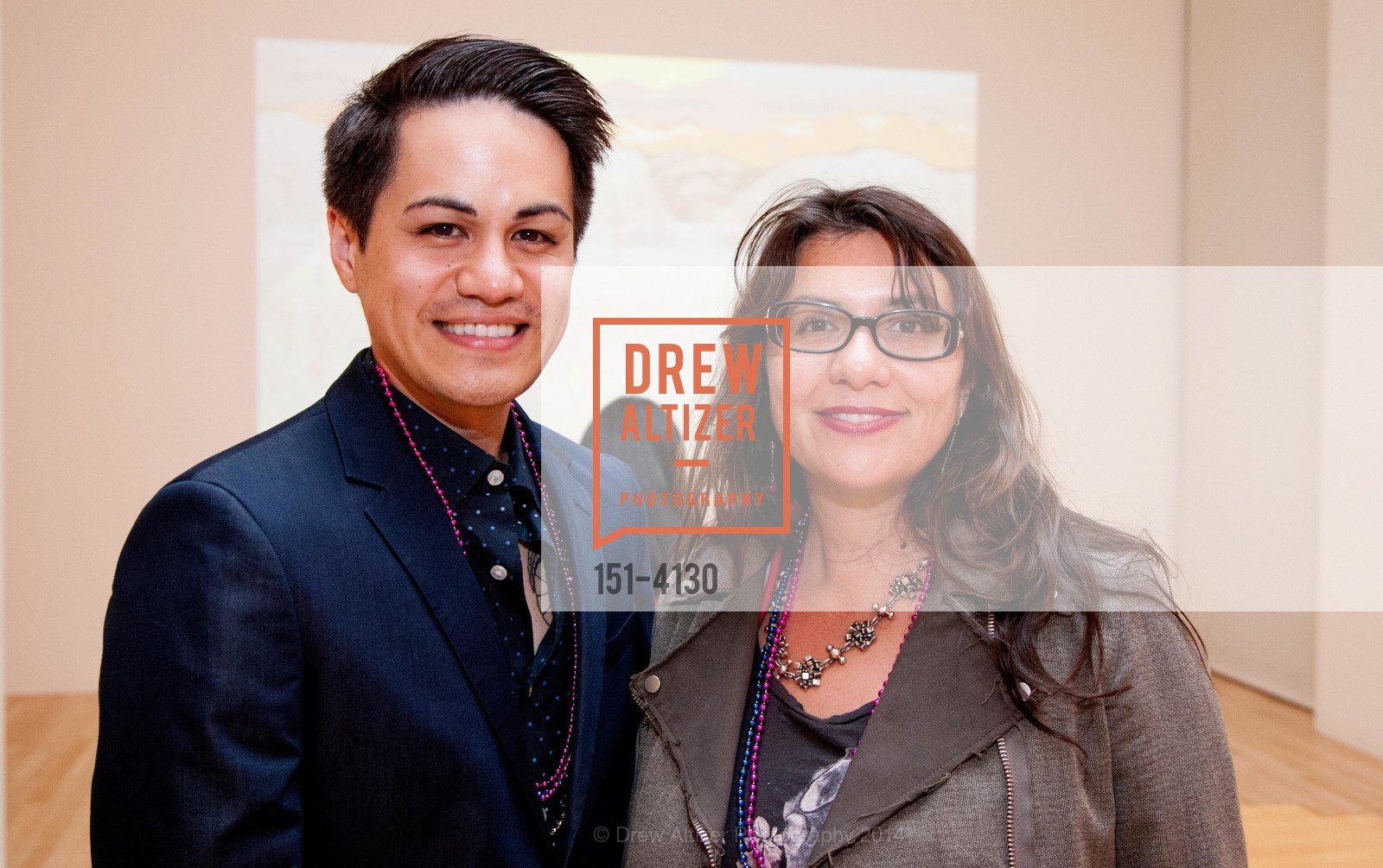 Rory Padeken, Ranu Nukherjee, SAN JOSE MUSEUM OF ART'S Spring IPO Art Opening, US, March 4th, 2014, Photo #151-4130 Rory Padeken, Ranu Nukherjee, Photo #151-4130