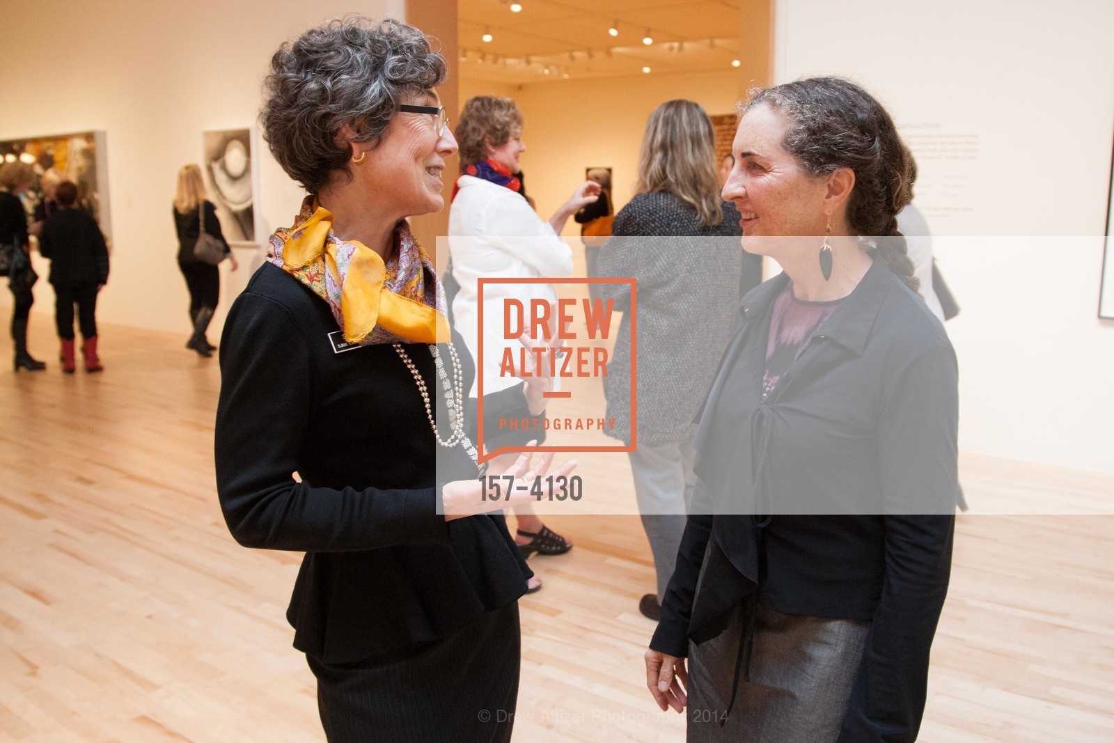 Susan Krane, Sarah Ratchye, SAN JOSE MUSEUM OF ART'S Spring IPO Art Opening, US, March 4th, 2014, Photo #157-4130 Susan Krane, Sarah Ratchye, Photo #157-4130