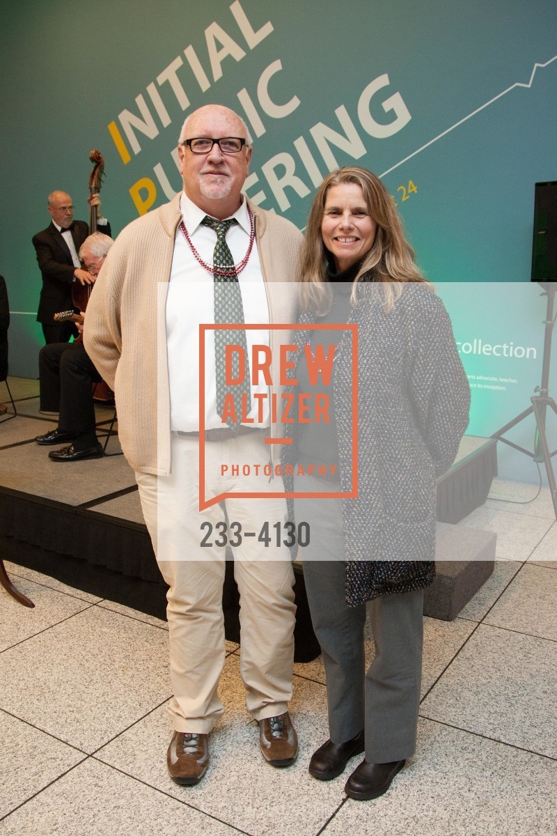 Clyde Deswick, Lisa Adams, SAN JOSE MUSEUM OF ART'S Spring IPO Art Opening, US, March 4th, 2014, Photo #233-4130 Clyde Deswick, Lisa Adams, Photo #233-4130
