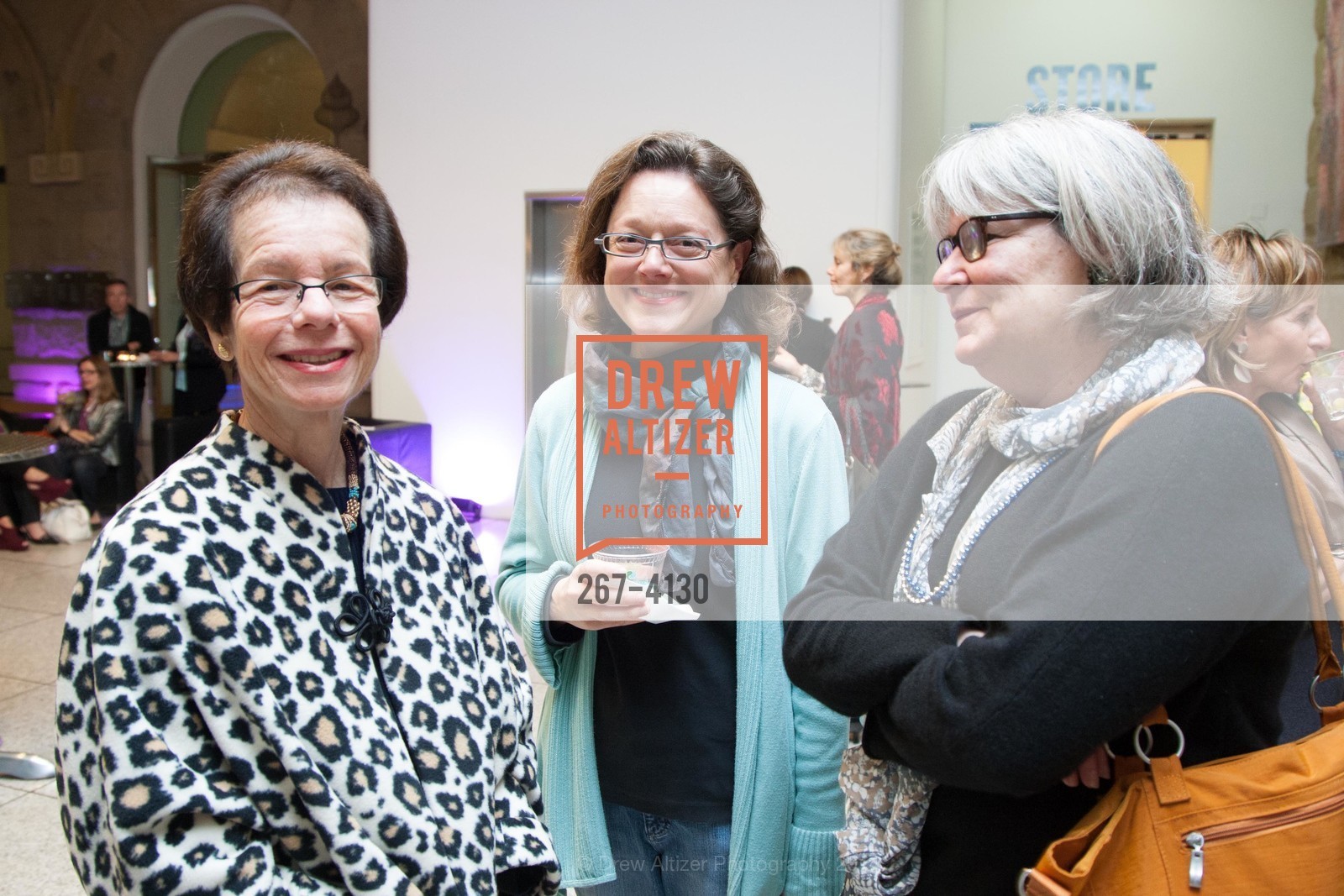 Tricia Hill, Ellen Tafeen, Elizabeth Conklin, SAN JOSE MUSEUM OF ART'S Spring IPO Art Opening, US, March 4th, 2014, Photo #267-4130 Tricia Hill, Ellen Tafeen, Elizabeth Conklin, Photo #267-4130