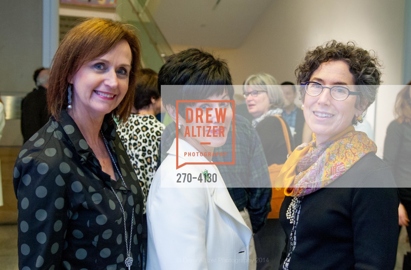Eileen Siler, Hildy Shandell, Susan Krane, SAN JOSE MUSEUM OF ART'S Spring IPO Art Opening, US, March 4th, 2014, Photo #270-4130 Eileen Siler, Hildy Shandell, Susan Krane, Photo #270-4130