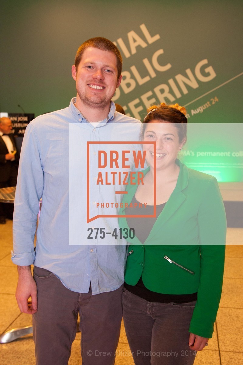 Garret Miller, Monica Farrar, SAN JOSE MUSEUM OF ART'S Spring IPO Art Opening, US, March 4th, 2014, Photo #275-4130 Garret Miller, Monica Farrar, Photo #275-4130