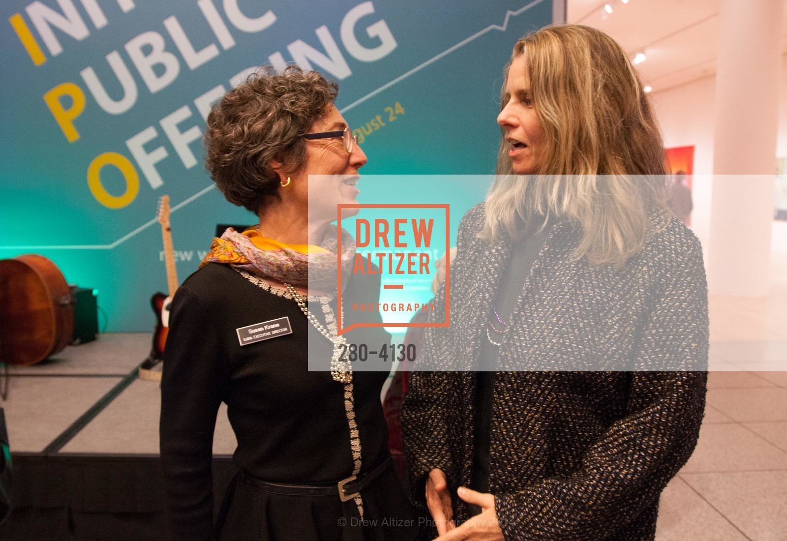 Susan Krane, Lisa Adams, SAN JOSE MUSEUM OF ART'S Spring IPO Art Opening, US, March 4th, 2014, Photo #280-4130 Susan Krane, Lisa Adams, Photo #280-4130