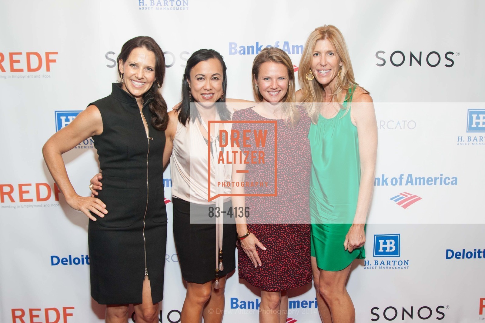 Megan Barton, Vanessa Anderson, Allison Rose, Liz Gaither, REDF 2014 Benefit Old, US, September 18th, 2014, Photo #83-4136 Megan Barton, Vanessa Anderson, Allison Rose, Liz Gaither, Photo #83-4136