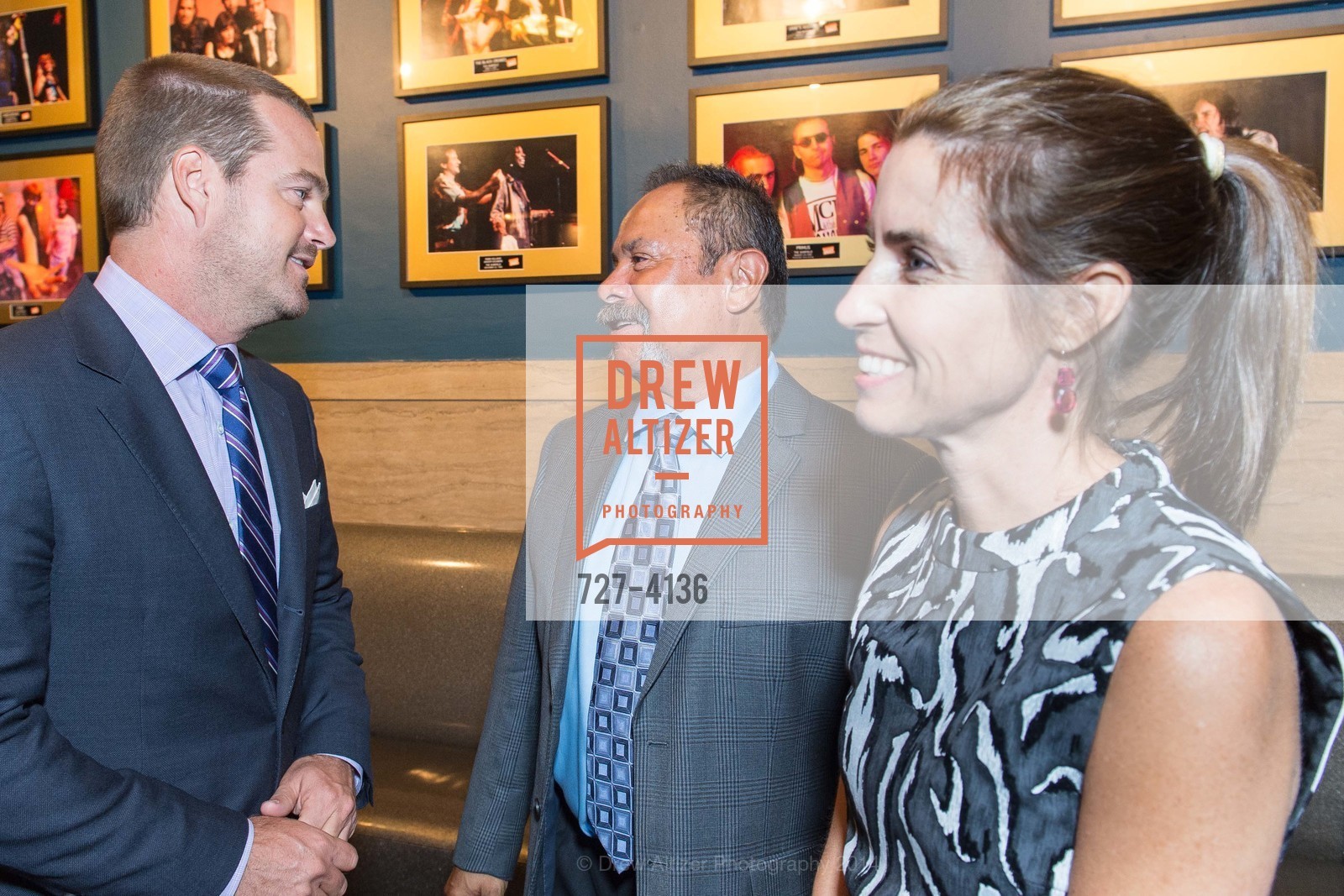 Chris O'Donnell, John Raya, Caroline O'Donnell, REDF 2014 Benefit Old, US, September 18th, 2014, Photo #727-4136 Chris O'Donnell, John Raya, Caroline O'Donnell, Photo #727-4136