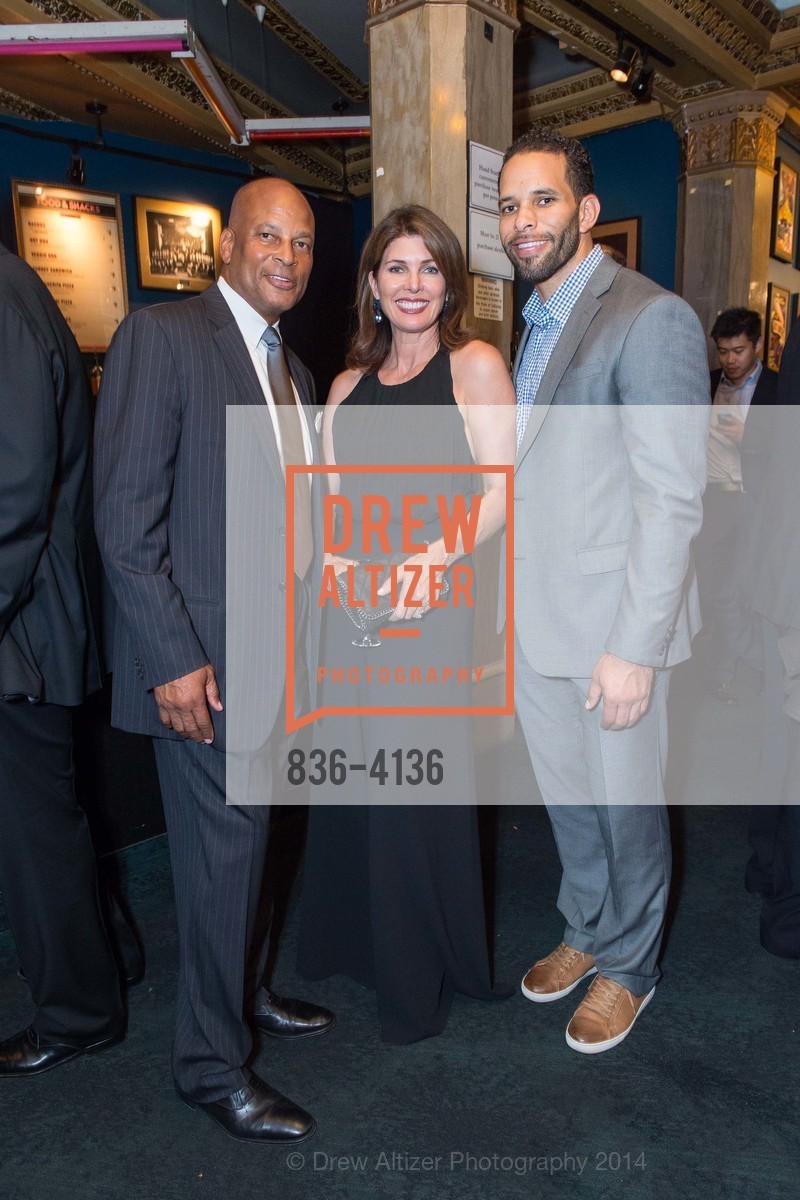Ronnie Lott, Karen Lott, Geoff Couca, REDF 2014 Benefit Old, US, September 18th, 2014, Photo #836-4136 Ronnie Lott, Karen Lott, Geoff Couca, Photo #836-4136