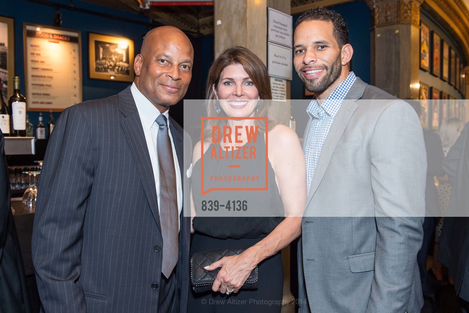 Ronnie Lott, Karen Lott, Geoff Couca, REDF 2014 Benefit Old, US, September 18th, 2014, Photo #839-4136 Ronnie Lott, Karen Lott, Geoff Couca, Photo #839-4136
