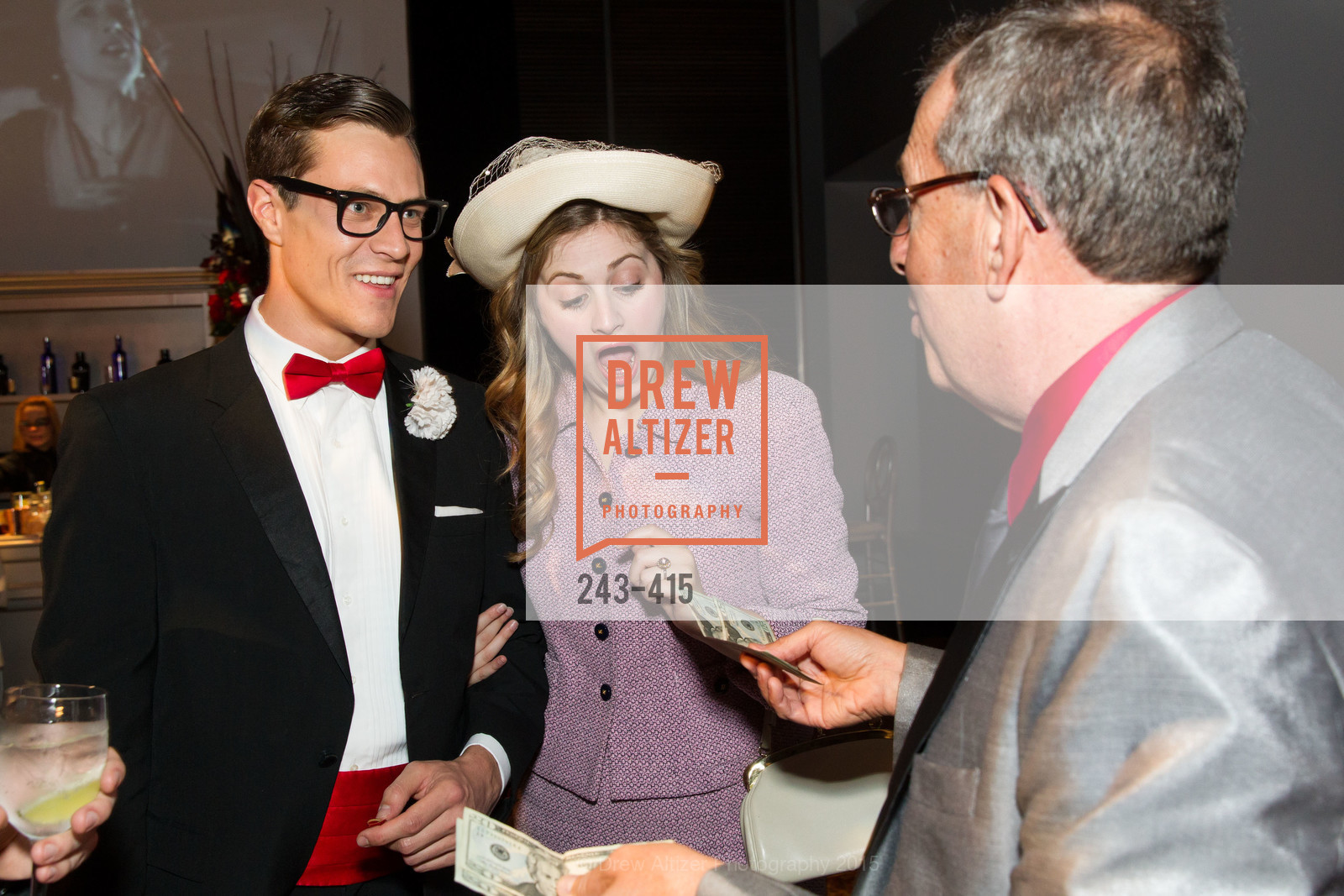 Stephen Wattrus, Julie Adamo, Alan Leeds, SPOOKED AT THE STRAND Presented by the American Conservatory Theater, The Strand Theater. The Strand Theater, . 1127 Market Street, October 26th, 2015, Photo #243-415 Stephen Wattrus, Julie Adamo, Alan Leeds, Photo #243-415