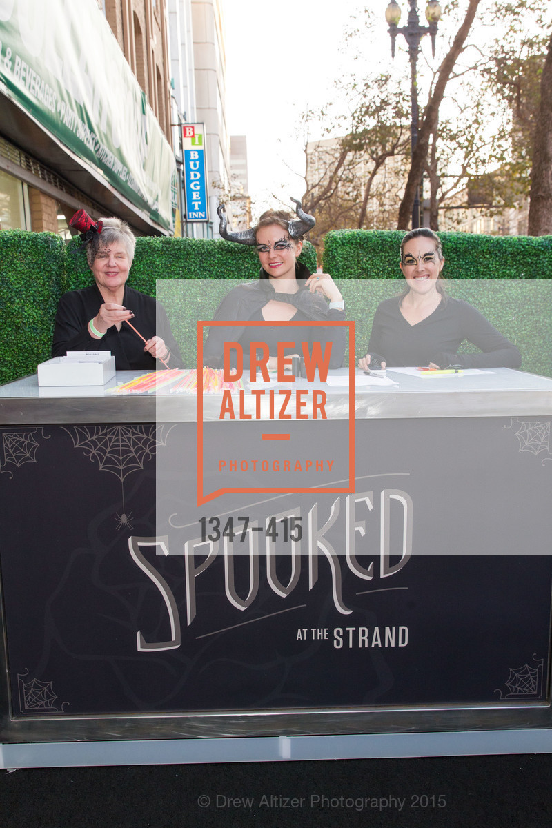 Betty Hoener, Eliza Andrews, Sarah Armstrong, SPOOKED AT THE STRAND Presented by the American Conservatory Theater, The Strand Theater. 1127 Market Street, October 26th, 2015,Drew Altizer, Drew Altizer Photography, full-service agency, private events, San Francisco photographer, photographer california