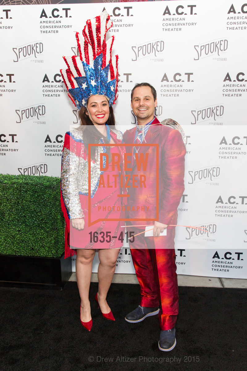 Heather Cassady, David Martin, SPOOKED AT THE STRAND Presented by the American Conservatory Theater, The Strand Theater. 1127 Market Street, October 26th, 2015,Drew Altizer, Drew Altizer Photography, full-service event agency, private events, San Francisco photographer, photographer California