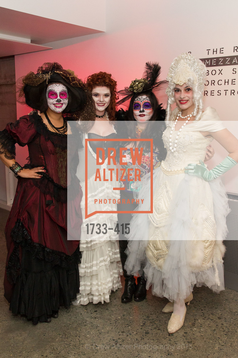 Beatriz Miranda Torres, Alexa Erbach, Norea Kang, Diana Gonzalez Murrett, SPOOKED AT THE STRAND Presented by the American Conservatory Theater, The Strand Theater. 1127 Market Street, October 26th, 2015,Drew Altizer, Drew Altizer Photography, full-service event agency, private events, San Francisco photographer, photographer California